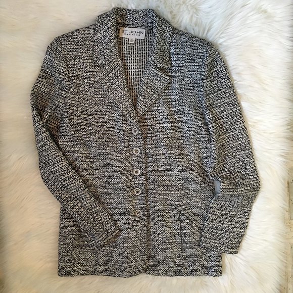 ❌SOLD❌ st john evening embellished blazer jacket - Picture 1 of 4